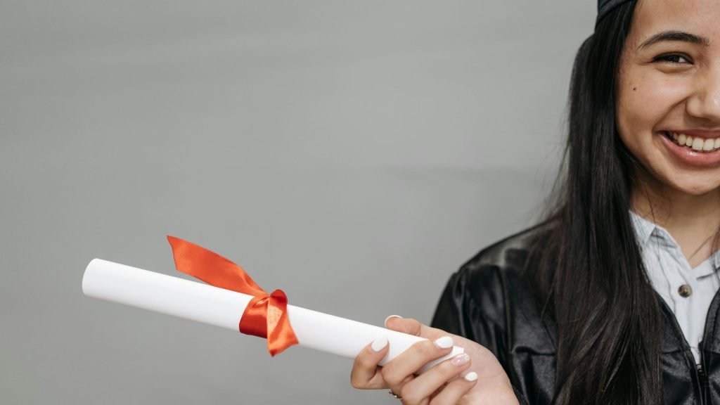 girl gets a 2 year degree